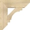 Ekena Millwork Merced Slat Rough Sawn Bracket w/ Offset Brace, Douglas Fir, 8"W x 24"D x 24"H BKT0806X24X24MRC06RDF - alternate 2